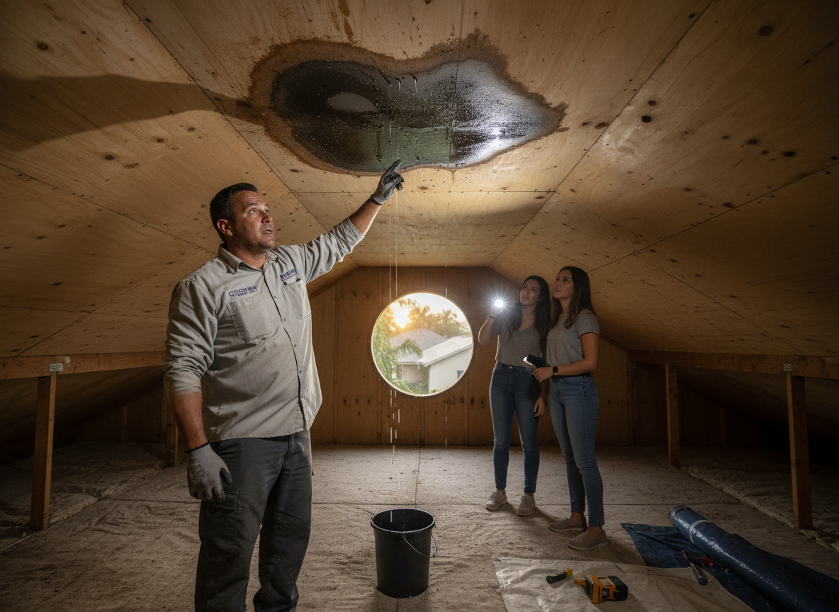 Spotting Roof Leaks After Summer Thunderstorms