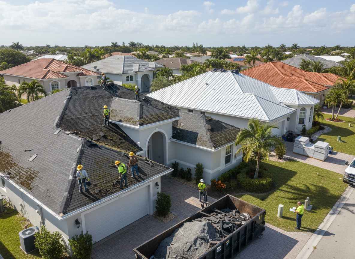 Roofing contractor in Cutler Ridge