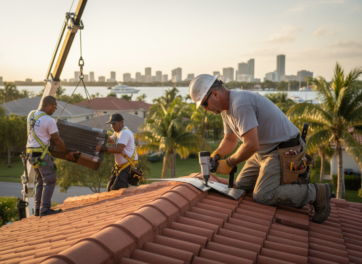Roofing contractor in Naranja